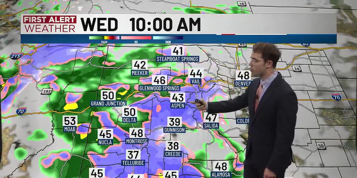 First Alert: Mountain Snow & Valley Rain Today