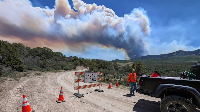 The Gold Mountain Fire smoke plume on June 29, 2026.