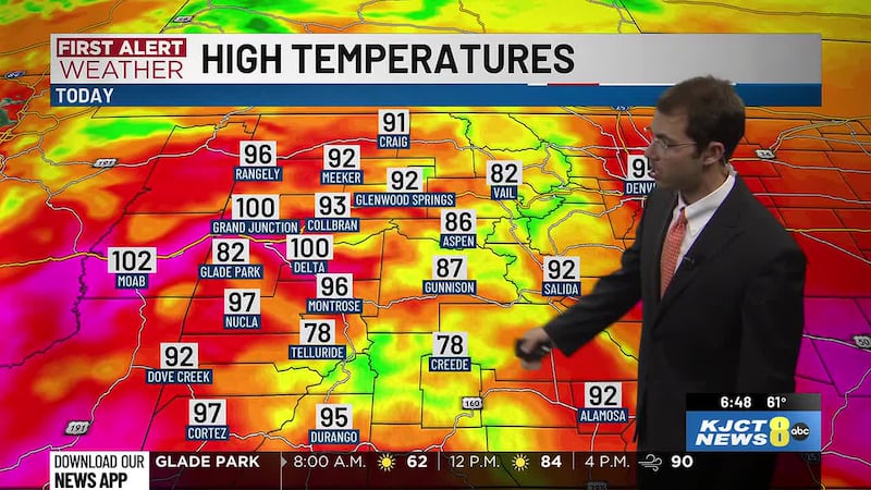 Critical fire weather conditions will be around for most of the week. Peak wind gusts will be...