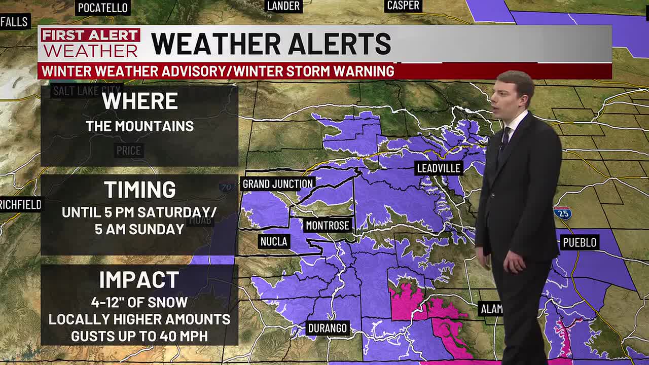 First Alert : Mountain snow could cause difficult travel this weekend