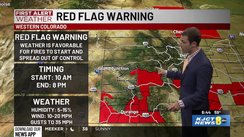 Critical fire weather conditions diminish slightly today due to lighter winds, however fire...