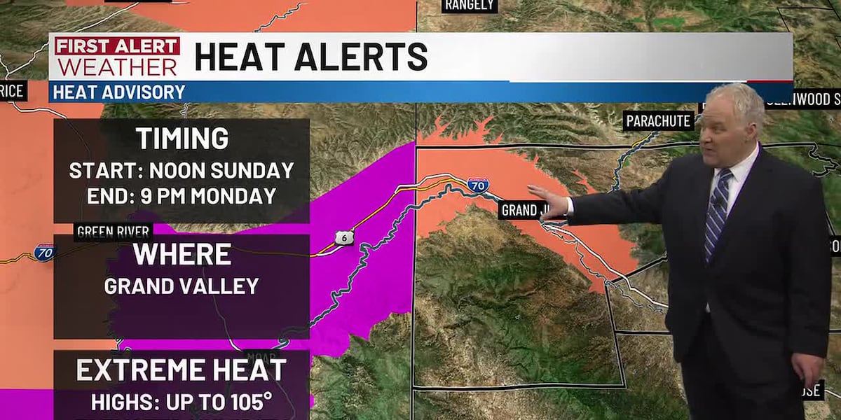 Heat advisory issued for this weekend ahead of triple-digit heat