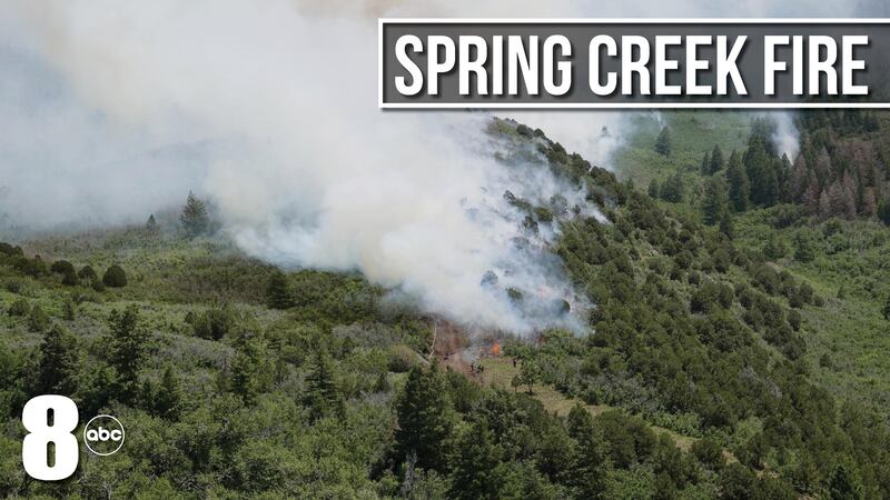 Spring Cover Fire Spring Creek Fire: Crews report calm conditions, minimal growth