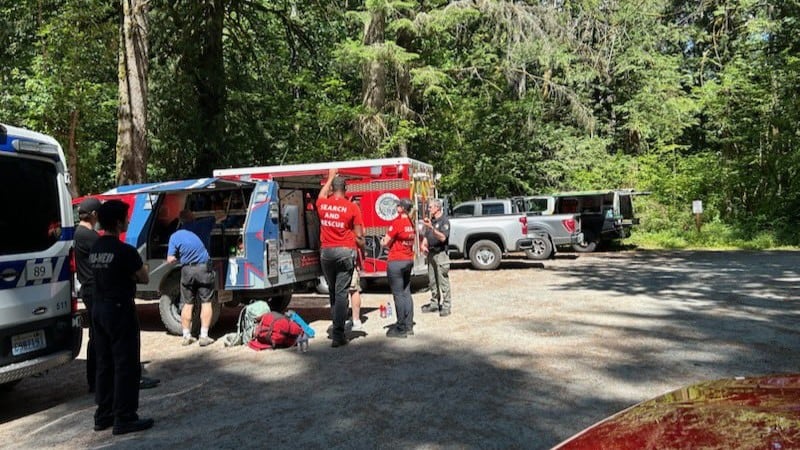 One teenager was attacked by a bear and a second teen was injured while fleeing during a hike.