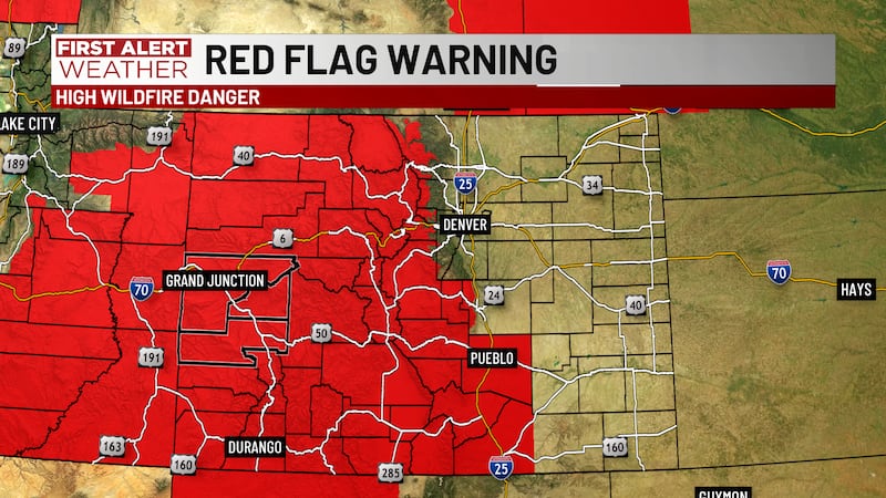 Wednesday is a First Alert Weather Day for the high risk of wildfires.