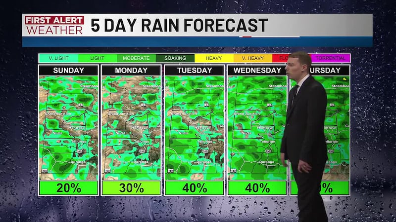 Showers and thunderstorms will continue to stick around in Western Colorado, and they can drop...