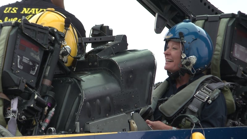 Two Colorado residents took to the skies with the Navy's elite flight demonstration team...