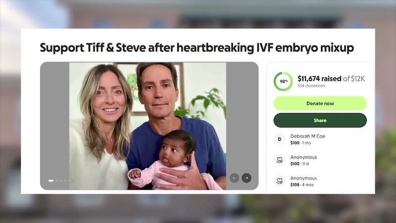 A custody agreement is reached in a IVF mix-up in Florida. (Source: WKMG, GOFUNDME, FLORIDA...