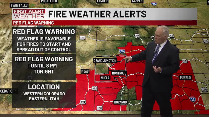 The wildfire risk isn’t going away, but it may ease slightly over the weekend.