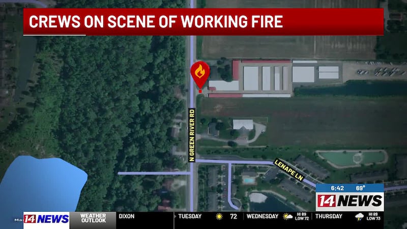 Dispatch: Working fire reported on N. Green River Rd.