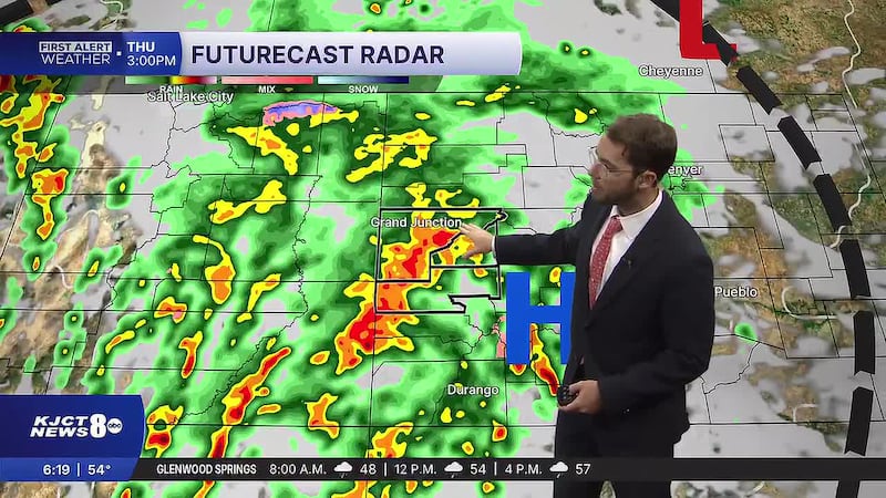 Showers and rain with the risk of flash flooding until Friday afternoon. Cooling temperatures...